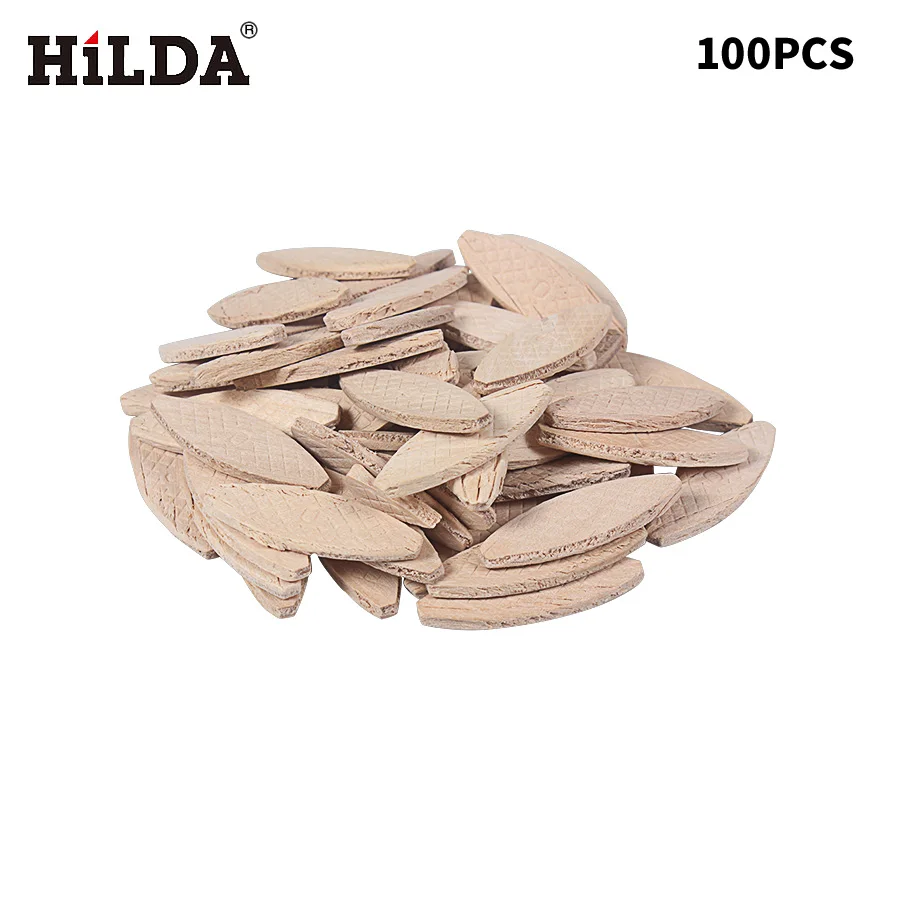 HILDA 100PCS No. 0# Assorted Wood Biscuits For Tenon Machine Woodworking Biscuit Jointer |