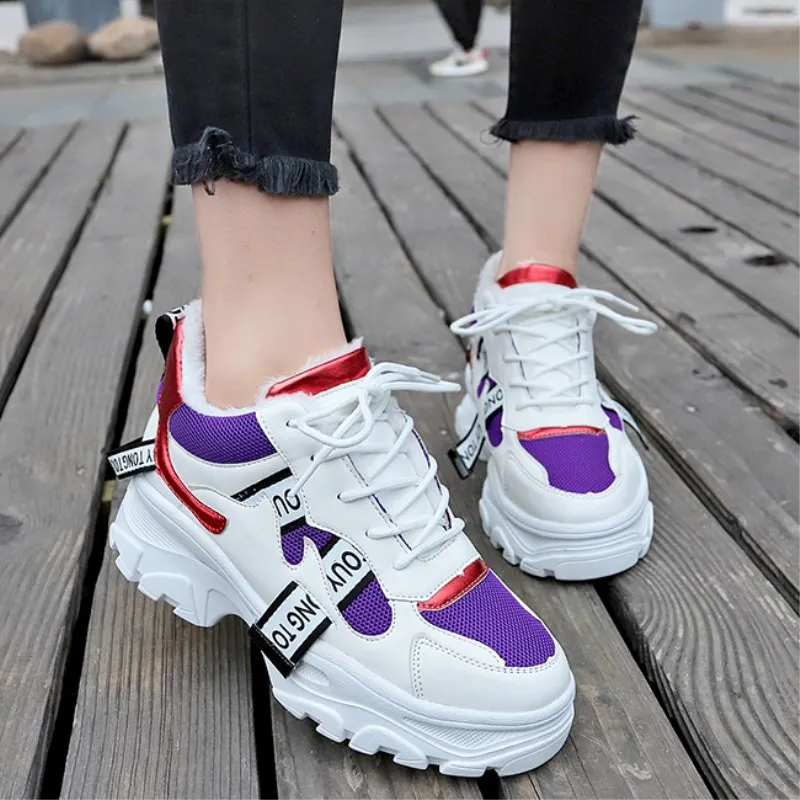 Fashion White Sneakers Women Casual Shoes Chunky Dad Sneakers Wedge Comfortable Keep Warm Sneaker Women Zapatos De Mujer
Fashion White Sneakers Women Casual Shoes Chunky Dad Sneakers Wedge Comfortable Keep Warm Sneaker Women Zapatos De Mujer