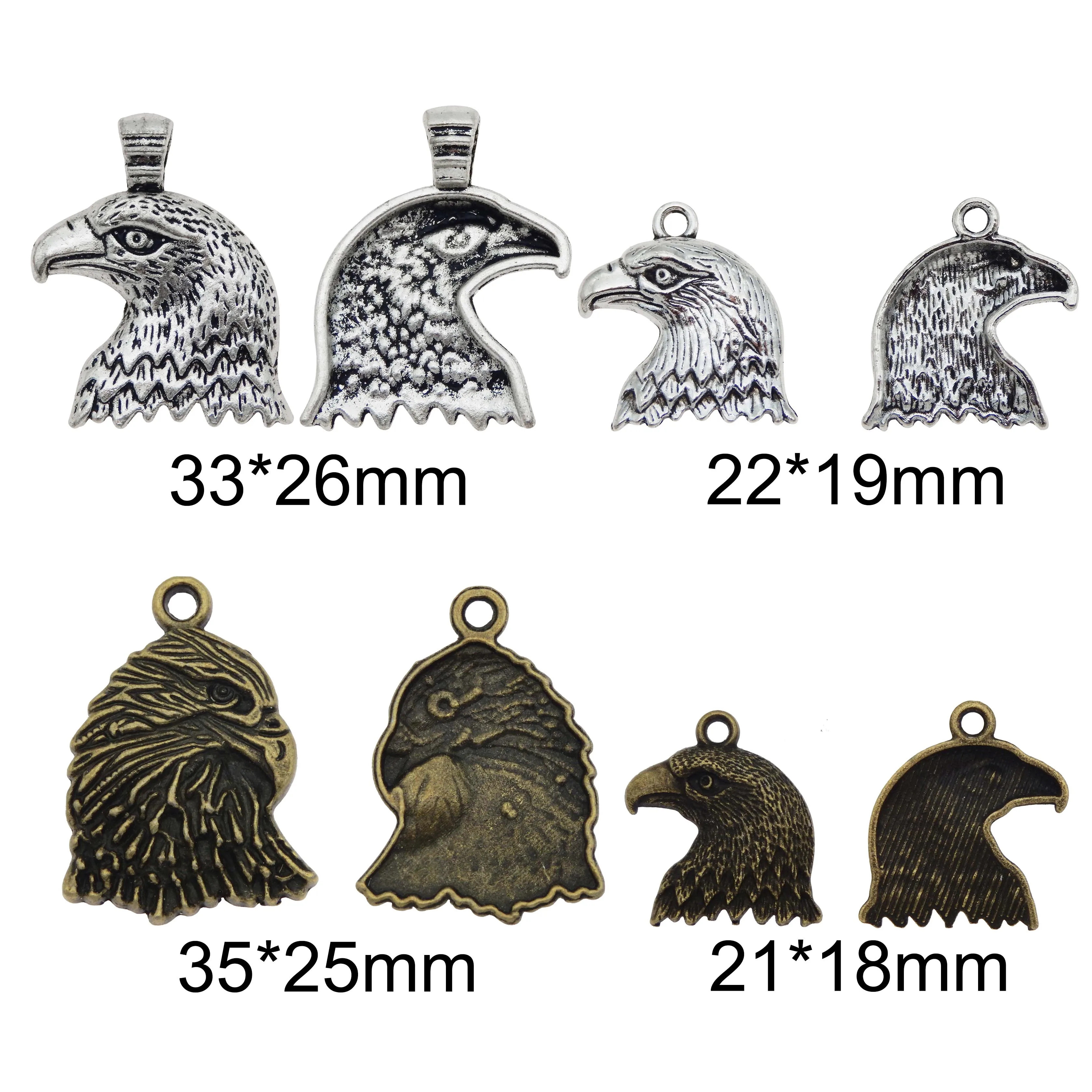 Фото Подвески в виде совы 26 х33 мм 20 х23 8 шт. винтажные металлические разные цвета для