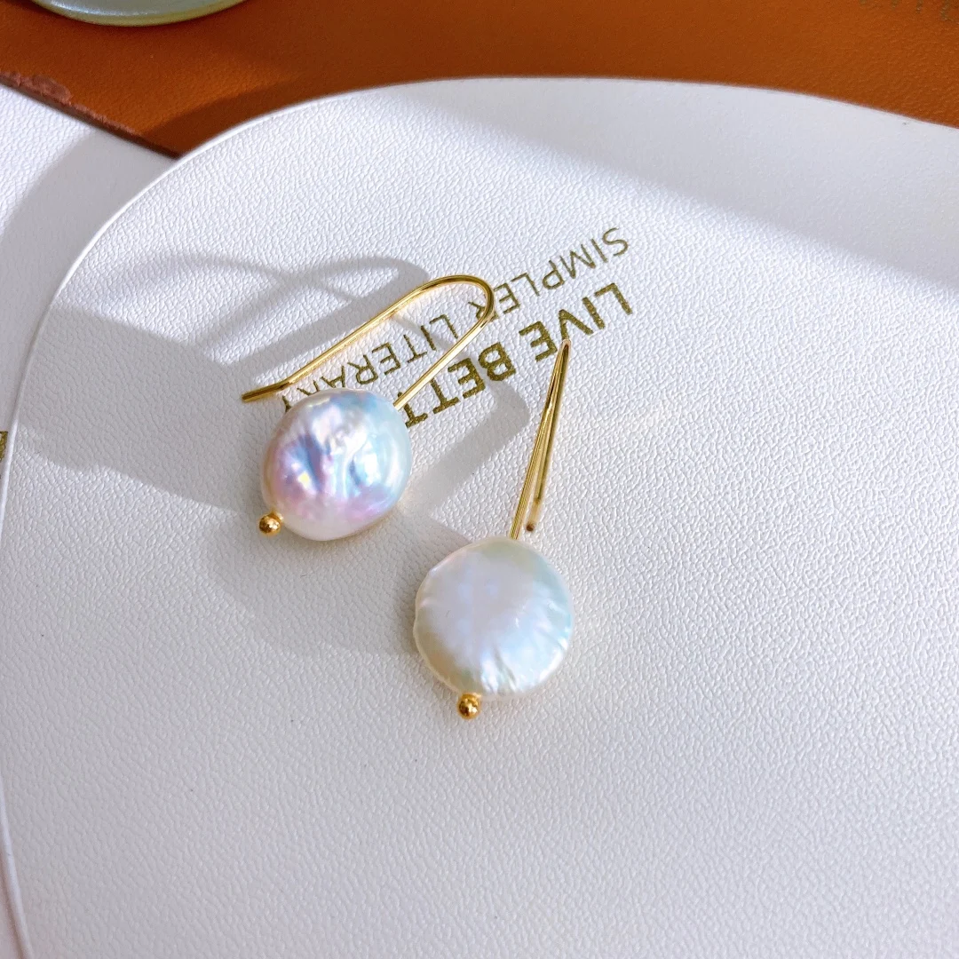 Vintage Baroque Coin Pearl Earrings Women Handmade Natural Pearl Earrings Jewelry Gifts
Vintage Baroque Coin Pearl Earrings Women Handmade Natural Pearl Earrings Jewelry Gifts