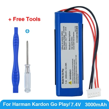 New 7.4V 3000mAh Battery for Harman Kardon Go Play Speaker Li-Polymer Lithium Polymer Rechargeable Accumulator Replacement
New 7.4V 3000mAh Battery for Harman Kardon Go Play Speaker Li-Polymer Lithium Polymer Rechargeable Accumulator Replacement