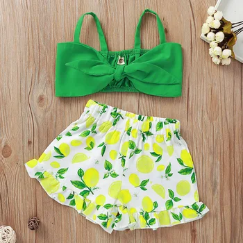 2020 Toddler Outfits Green Crop Tank Top Lemon Print Shorts 2 Pcs Girl Shorts Set 1 To 5 Years Boutique Kids Clothing 
2020 Toddler Outfits Green Crop Tank Top Lemon Print Shorts 2 Pcs Girl Shorts Set 1 To 5 Years Boutique Kids Clothing