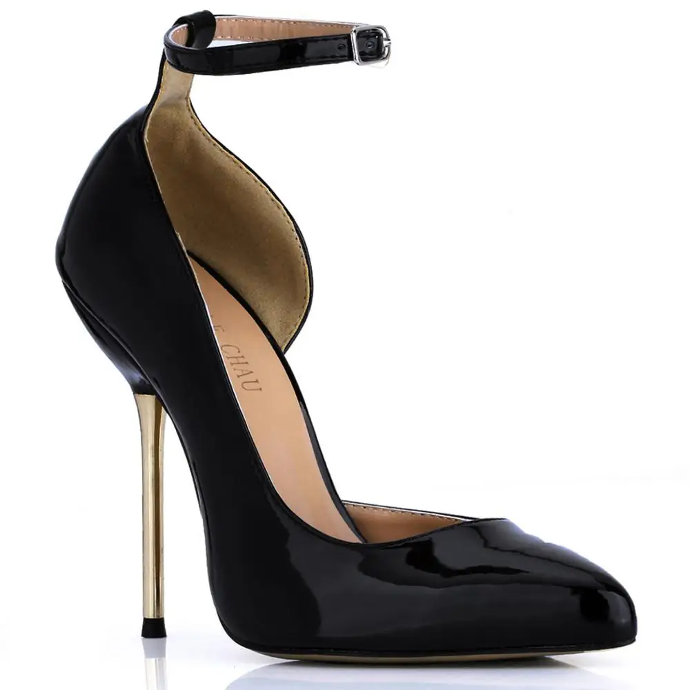 Spring Autumn New 11cm High Heel Pumps Patent Women Stiletto Thin heel Pointed Toe Ankle Strap Sexy Party Dress Lady Shoes 5A-d1
Spring Autumn New 11cm High Heel Pumps Patent Women Stiletto Thin heel Pointed Toe Ankle Strap Sexy Party Dress Lady Shoes 5A-d1