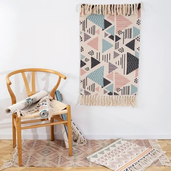 Cotton and Linen Tassel Woven Carpet Floor Mat Door Bedroom Tapestry Decorative Blanket Tea Living Room Carpet Area Rug
Cotton and Linen Tassel Woven Carpet Floor Mat Door Bedroom Tapestry Decorative Blanket Tea Living Room Carpet Area Rug