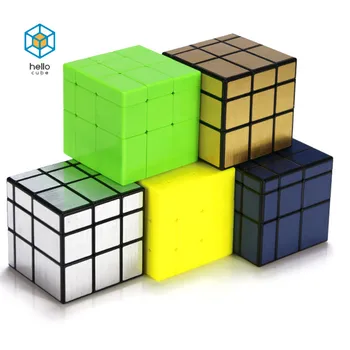 

QiYi Color Mirror 3x3x3 Magic Cube Speed puzzle games 3x3 Professional Neo Cube toys for children Cast coated cubo magico