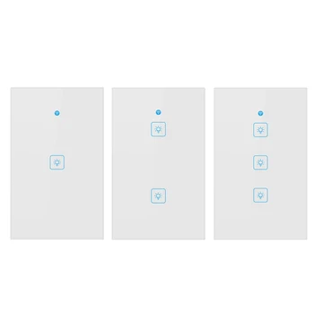 US Wifi Wall Switch Wireless Remote 3 2 1 Gang Light Switch App Touch Control Wifi Smart Switch Smart Home For Alexa Google Home
US Wifi Wall Switch Wireless Remote 3 2 1 Gang Light Switch App Touch Control Wifi Smart Switch Smart Home For Alexa Google Home
