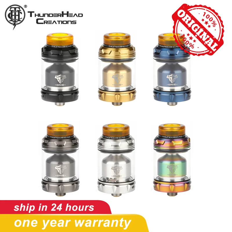 Original THC Tauren ONE RTA Vape Tank 2/4.5ml 810 drip tip 510 thread connection electronic cigarettes Atomizer
Original THC Tauren ONE RTA Vape Tank 2/4.5ml 810 drip tip 510 thread connection electronic cigarettes Atomizer