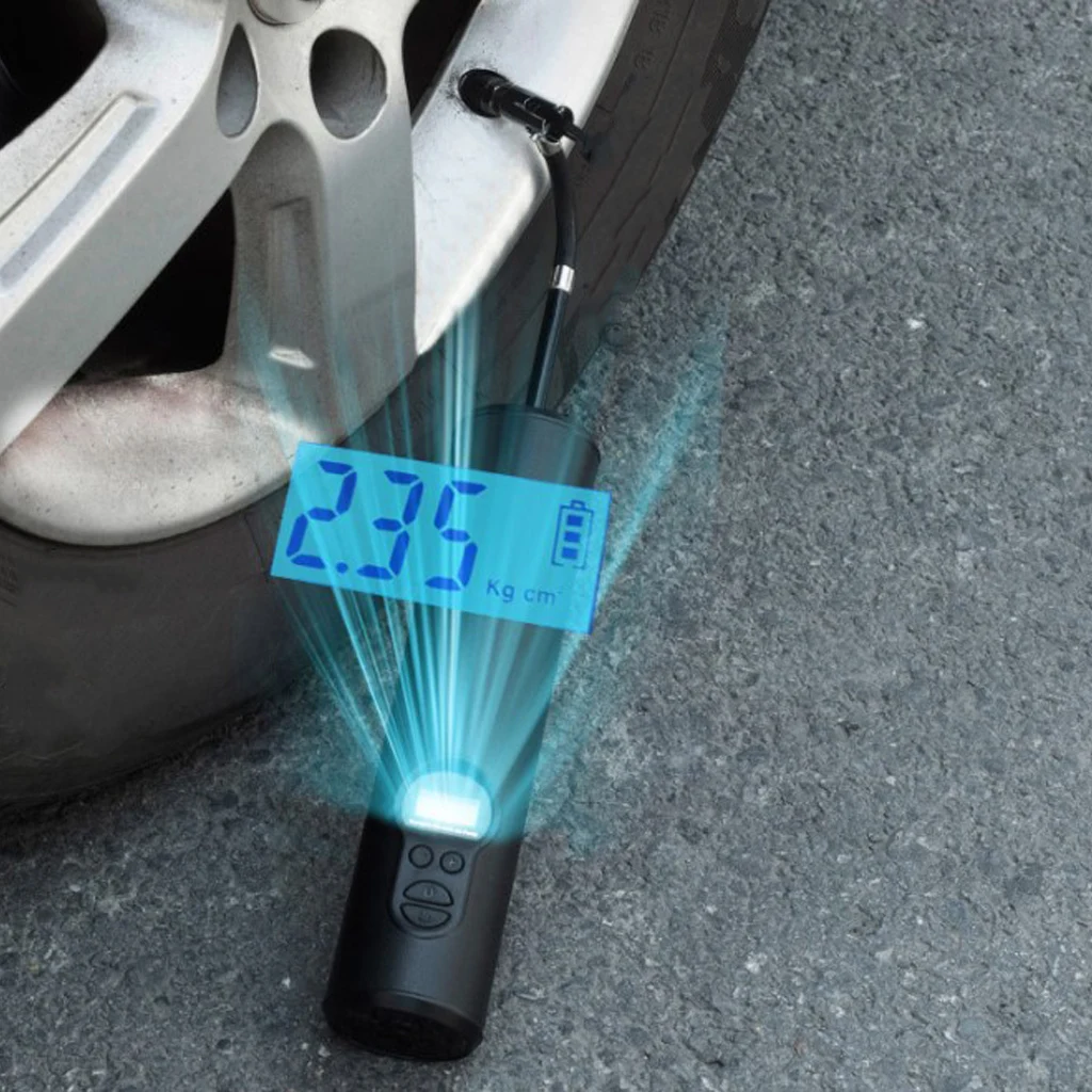 Mini Air Inflator Cordless Digital Tire Pump 2000mAh for Motorcycle Bicycle Sports Equipment Mini Air Inflator Cordless Digital Tire Pump 2000mAh for Motorcycle Bicycle Sports Equipment