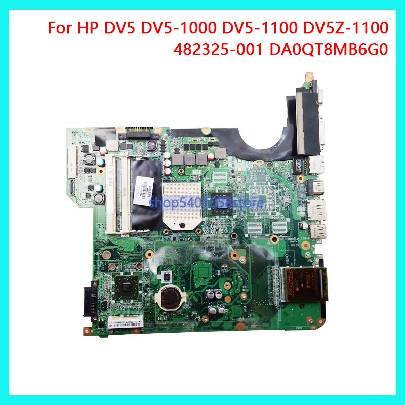 DUORUN For HP Pavilion DV5 DV5-1000 DV5-1100 DV5Z-1100 Series Laptop Motherboard 482325-001 DA0QT8MB6G0 NoteBook PC 100% full
DUORUN For HP Pavilion DV5 DV5-1000 DV5-1100 DV5Z-1100 Series Laptop Motherboard 482325-001 DA0QT8MB6G0 NoteBook PC 100% full