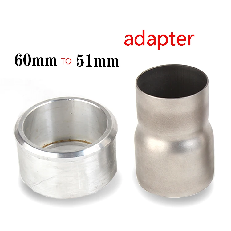 Universal Motorcycle Exhaust Muffler Pipe Adapters 60-51mm Stainless Steel CNC Moto Conversion Adapter Exhaust 61-51MM connector
Universal Motorcycle Exhaust Muffler Pipe Adapters 60-51mm Stainless Steel CNC Moto Conversion Adapter Exhaust 61-51MM connector