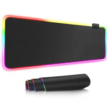 RGB Glowing Oversized Game Mouse Pad USB Colorful Luminous Computer Keyboard Mat Press 3 Seconds Light To Turn On and Off
RGB Glowing Oversized Game Mouse Pad USB Colorful Luminous Computer Keyboard Mat Press 3 Seconds Light To Turn On and Off
