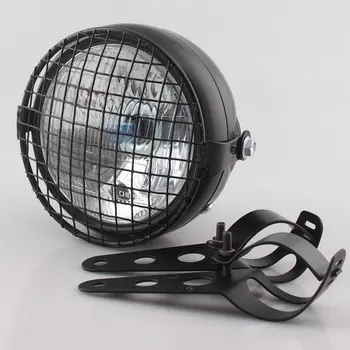 Universal 6.5" Motorcycle Headlight with Metal Grill Cover Retro Vintage Bracket Mount Headlamp for Harley Cafe Racer Custom
Universal 6.5" Motorcycle Headlight with Metal Grill Cover Retro Vintage Bracket Mount Headlamp for Harley Cafe Racer Custom