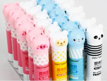 korea stationery bear glue stick kawaii school prize gift student account supply handword art solid rubber stick 24pc/lot
korea stationery bear glue stick kawaii school prize gift student account supply handword art solid rubber stick 24pc/lot