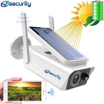 HD 1080P Solar Battery WiFi Camera Outdoor IR Night Vision Two-Way Audio PIR Detect Alarm Wireless Rechargeable CCTV IP Camera
HD 1080P Solar Battery WiFi Camera Outdoor IR Night Vision Two-Way Audio PIR Detect Alarm Wireless Rechargeable CCTV IP Camera
