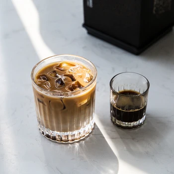 Espresso Glass cup Heat-resistant Coffee Mug Thick Bottom Glass Cup For Barista Latte retro whiskey Glass Home Drinkware Gift 
Espresso Glass cup Heat-resistant Coffee Mug Thick Bottom Glass Cup For Barista Latte retro whiskey Glass Home Drinkware Gift