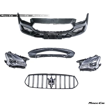 MASERATI QUATTROPORTE PU-R with Carbon Fiber Front Bumper, Air Inlet Guide, Grille, Head Lamp Facelift Kits Bodykit Autoparts
MASERATI QUATTROPORTE PU-R with Carbon Fiber Front Bumper, Air Inlet Guide, Grille, Head Lamp Facelift Kits Bodykit Autoparts