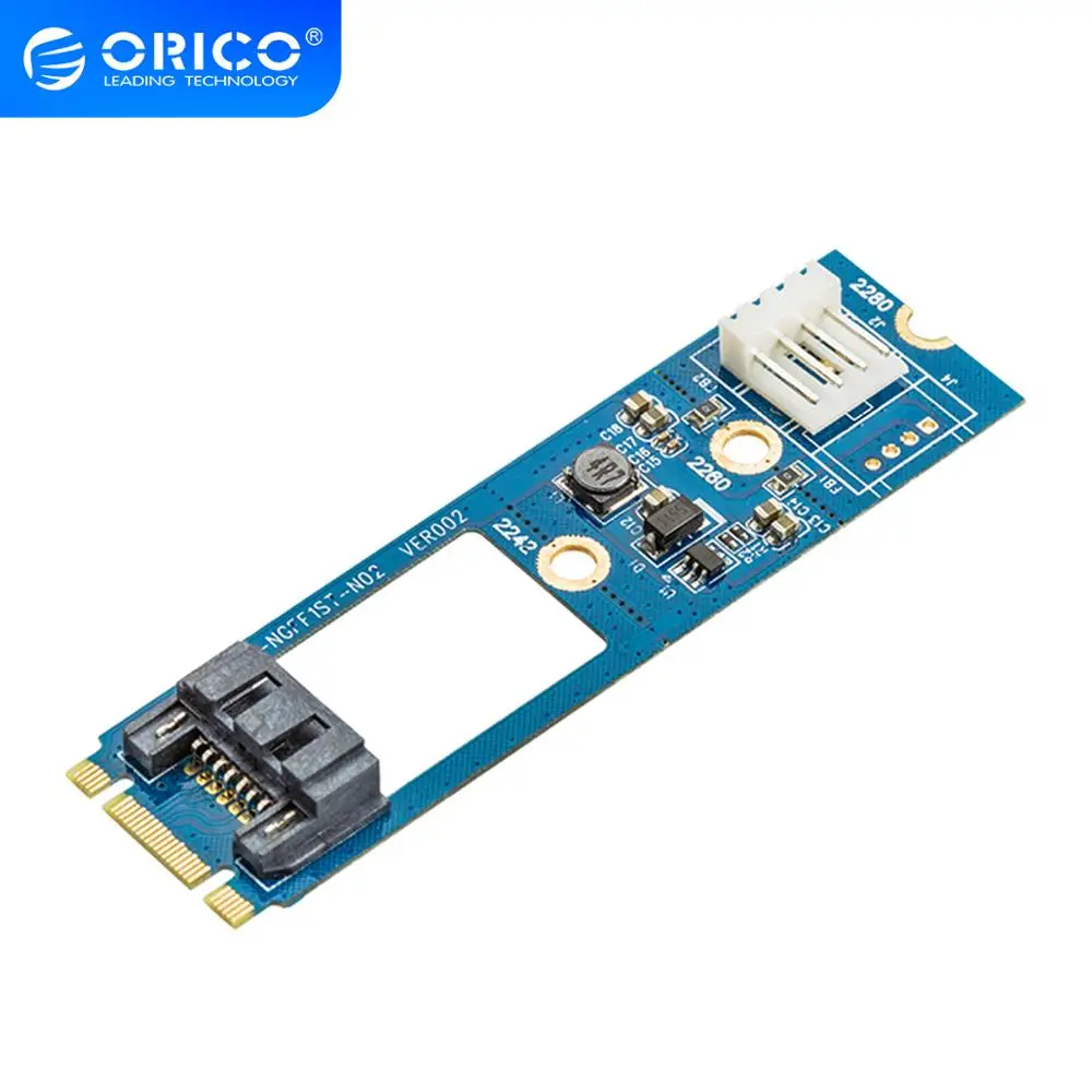 Адаптер ORICO SATA 7PIN на M.2 NGFF с адаптером SSD адаптер для 2242 2260 3 |