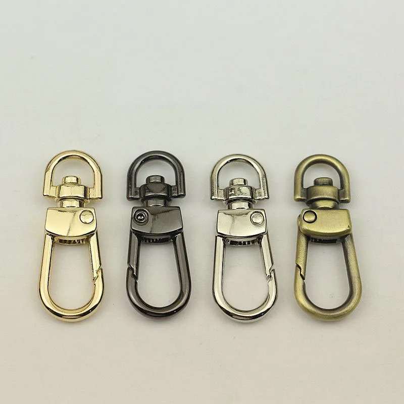 

30pcs 8mm Metal Hanger Buckles Bags Swivel Clasps Lobster Handbag Belt Strap Chain Snap Hook DIY Bag Parts Hardware Accessories