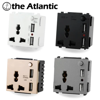S Series- Universal Power Socket Dual USB Ports Switch Control Outlet 13A 3 Pin Module Function Module DIY Free Combination
S Series- Universal Power Socket Dual USB Ports Switch Control Outlet 13A 3 Pin Module Function Module DIY Free Combination