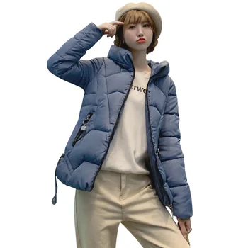 2019 Winter Jacket Parka Coat Women Short Cotton-padded Coat Long Sleeve hooded Slim Down High Quality Female Warm Cotton Coats 
2019 Winter Jacket Parka Coat Women Short Cotton-padded Coat Long Sleeve hooded Slim Down High Quality Female Warm Cotton Coats