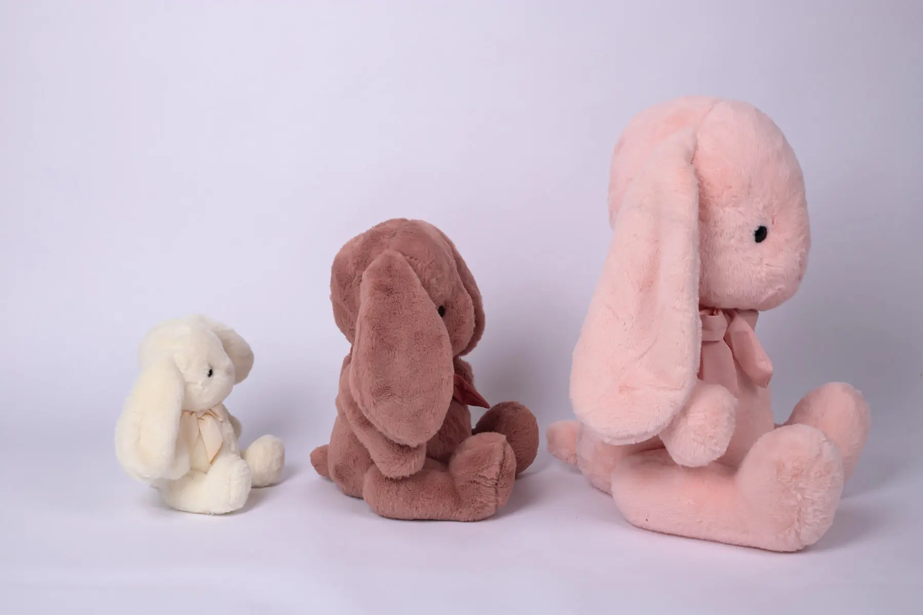 fluffy rabbit doll plush toy soft cute pillow pp