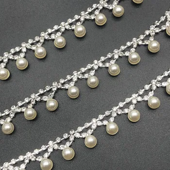 9Yards Rhinestone Trim Handmade Clear Crystals Pearls Fringe Trimming Wedding Accessories
9Yards Rhinestone Trim Handmade Clear Crystals Pearls Fringe Trimming Wedding Accessories