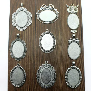 4pcs Fit 25x35mm Oval Cabochon Antique Silver Color Cabochon Base Setting Collection DIY Jewelry Making FM4014
4pcs Fit 25x35mm Oval Cabochon Antique Silver Color Cabochon Base Setting Collection DIY Jewelry Making FM4014