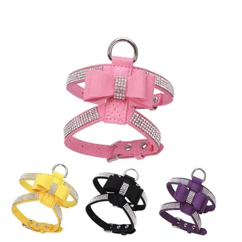 Dog Puppy Pet Chest Strap Shining Rhinestone Heart design Vest Harnesses soft comfortable Small Cat Leather Leash Pet Supplies
Dog Puppy Pet Chest Strap Shining Rhinestone Heart design Vest Harnesses soft comfortable Small Cat Leather Leash Pet Supplies