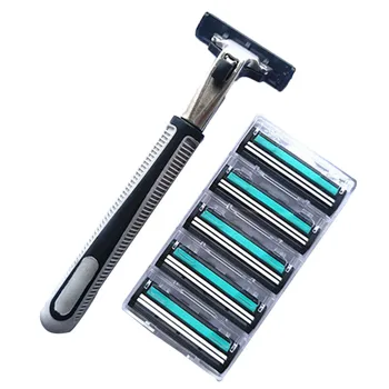 1 Handle 10 Razor Blades Men's Shaver Razor Blades 2layers Razor Blade for Face Care Compatible with Gillettee Fusione Razor
1 Handle 10 Razor Blades Men's Shaver Razor Blades 2layers Razor Blade for Face Care Compatible with Gillettee Fusione Razor
