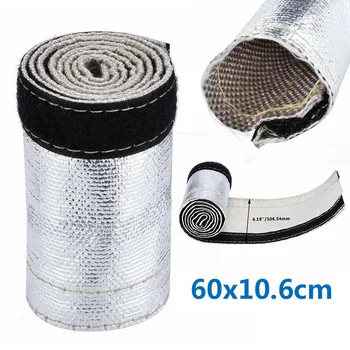 2Ft X 4.2" Metallic Heat Shield Sleeve Insulated Wire Hose Glass Fiber Fabric With Aluminized Outer Layer Cover Wrap Loom Tube
2Ft X 4.2" Metallic Heat Shield Sleeve Insulated Wire Hose Glass Fiber Fabric With Aluminized Outer Layer Cover Wrap Loom Tube