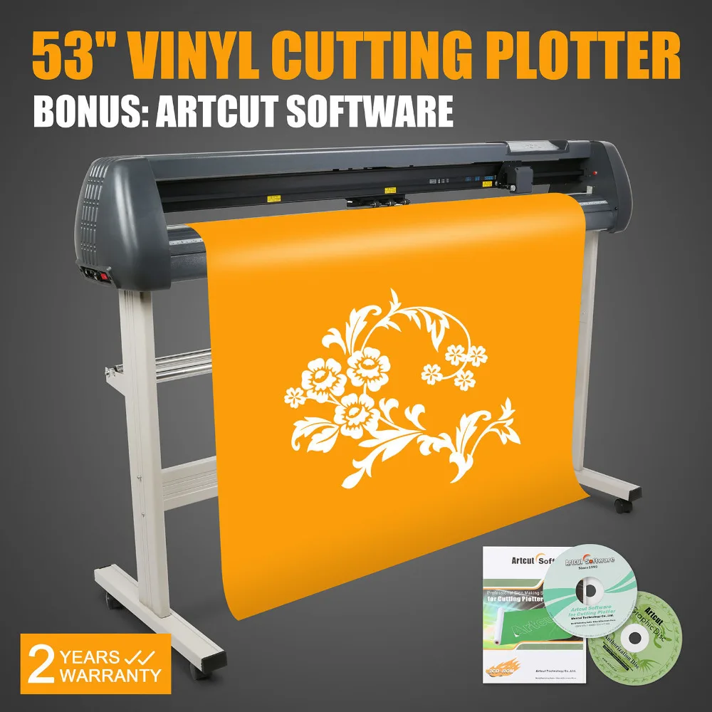 Free duty for EU 53" Plotter cutter Sign Sticker Making Print Plotter machine with USB
Free duty for EU 53" Plotter cutter Sign Sticker Making Print Plotter machine with USB