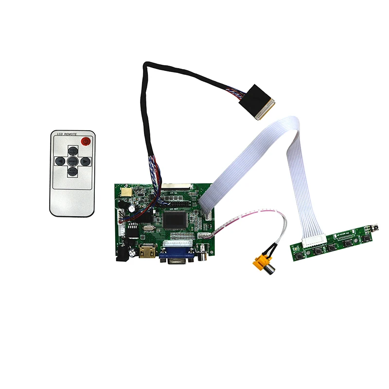 Free Shipping VGA AV LCD LVDS Controller Board Kit HDMI-compatible For 7inch N070ICG-LD1 N070ICG-LD4 1280X800 LED Panel | Электроника