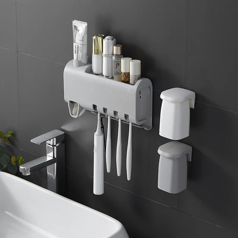 Automatic Toothbrush Squeeze Sticky Suction Pad Wall Mounted Toothbrush Holder Free Punching Bathroom Wash Set
Automatic Toothbrush Squeeze Sticky Suction Pad Wall Mounted Toothbrush Holder Free Punching Bathroom Wash Set