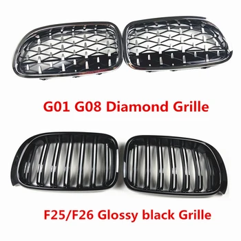 2 PCS Car styling F25 F26 glossy black abs front kidney double slat grill grills for G01 G08 X3 Diamond Racing grille 2018-2019
2 PCS Car styling F25 F26 glossy black abs front kidney double slat grill grills for G01 G08 X3 Diamond Racing grille 2018-2019