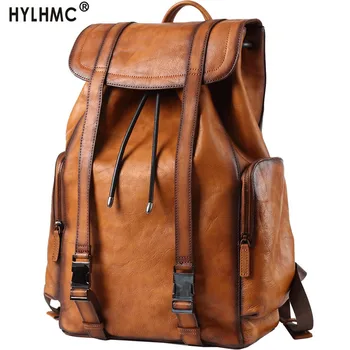 Backpack Men Travel Bag Full Leather Men's Laptop Backpacks Korean Male Schoolbag Top Layer Cowhide New Genuine Leather Bags
Backpack Men Travel Bag Full Leather Men's Laptop Backpacks Korean Male Schoolbag Top Layer Cowhide New Genuine Leather Bags