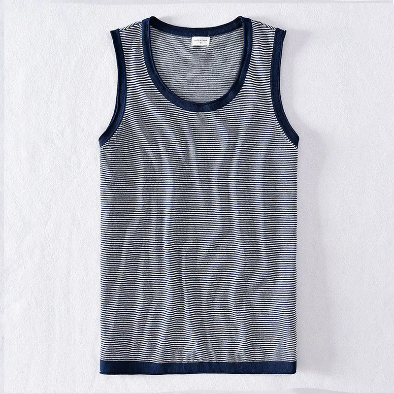 2019 Men New Style Toothpick Stripes Vest Flax Breathable Base Slim Women's Summer Men'S Wear Sports Fitness
2019 Men New Style Toothpick Stripes Vest Flax Breathable Base Slim Women's Summer Men'S Wear Sports Fitness