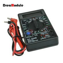 LCD Handheld Digital Multimeter Portable AC/DC 750/1000V Ammeter Voltmeter Ohm Voltage Tester Meter Multimetro DT-830B Black
LCD Handheld Digital Multimeter Portable AC/DC 750/1000V Ammeter Voltmeter Ohm Voltage Tester Meter Multimetro DT-830B Black