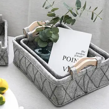 Felt Storage Bins Basket Clothes Folding Storage Box For Nursery Underwear Toy Organizer Laundry Basket With Handle
Felt Storage Bins Basket Clothes Folding Storage Box For Nursery Underwear Toy Organizer Laundry Basket With Handle