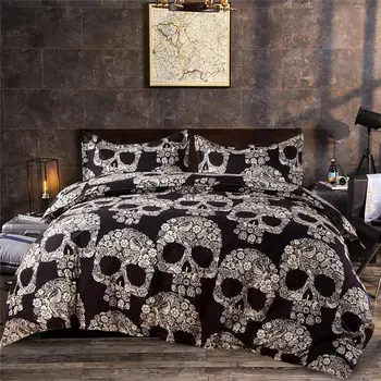 40Sugar Skull Bedding Set 3 pcs Polyester Duvet Cover with Pillowcase King Queen Double Nightmare Before Christmas 80012 
40Sugar Skull Bedding Set 3 pcs Polyester Duvet Cover with Pillowcase King Queen Double Nightmare Before Christmas 80012