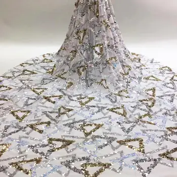 Latest African Laces 2020 Sequins Fabrics High Quality Guinea Bride Wedding Dresses Sequined Embroidered Mesh Tulle Net Sewing
Latest African Laces 2020 Sequins Fabrics High Quality Guinea Bride Wedding Dresses Sequined Embroidered Mesh Tulle Net Sewing