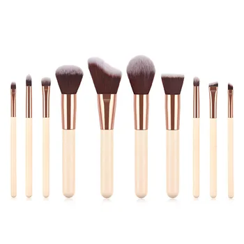 10PCS NEW Makeup Brushes Set Wooden Handle for Eyeshadow Blush Brushes Cosmetic Tools Kits T10198 
10PCS NEW Makeup Brushes Set Wooden Handle for Eyeshadow Blush Brushes Cosmetic Tools Kits T10198
