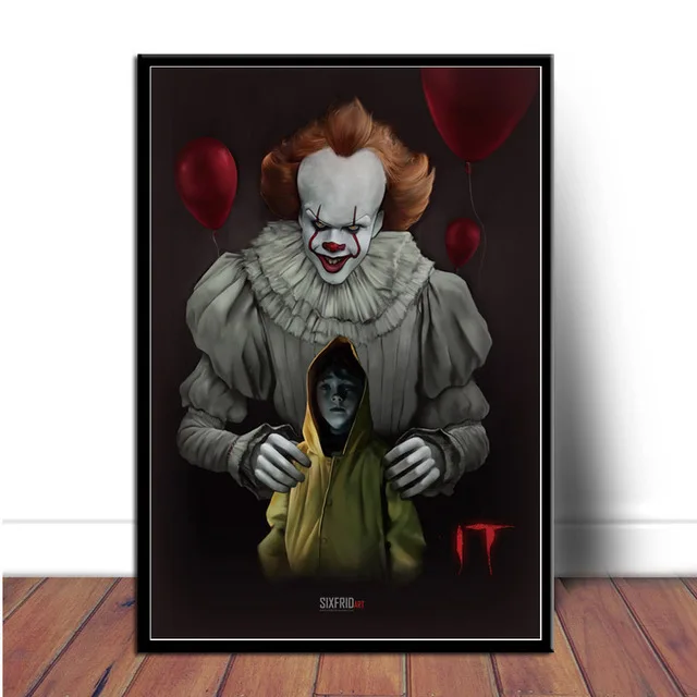 Poster IT Horror Movie Stephen King Pennywise Posters and Prints Canvas Painting Wall Art Picture for Living Room Home Decor
Poster IT Horror Movie Stephen King Pennywise Posters and Prints Canvas Painting Wall Art Picture for Living Room Home Decor