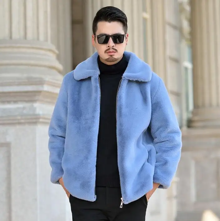 Autumn zipper lapel faux mink fur leather jacket mens winter thicken warm fur leather coat men loose jackets fashion B149
Autumn zipper lapel faux mink fur leather jacket mens winter thicken warm fur leather coat men loose jackets fashion B149