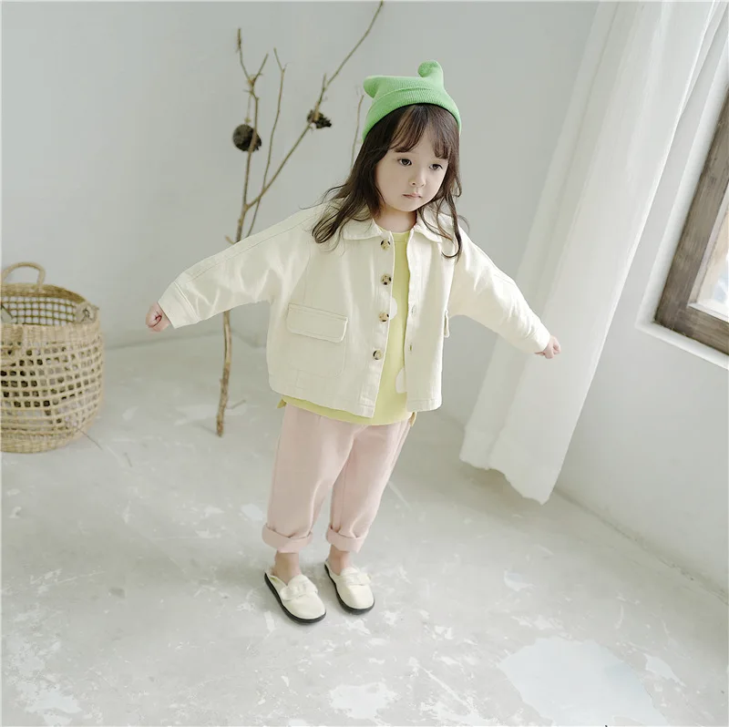 New Children Korean Version Candy-colored Coat Baby Autumn Clothes Toddler Girls Single- Breasted Jacket Kids Denims Outfit Coat
New Children Korean Version Candy-colored Coat Baby Autumn Clothes Toddler Girls Single- Breasted Jacket Kids Denims Outfit Coat