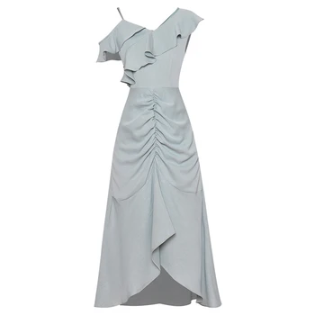 HIGH QUALITY Newest 2020 Designer Runway Dress Women's One-Shoulder Ruffles Drape Asymmetrical dress
HIGH QUALITY Newest 2020 Designer Runway Dress Women's One-Shoulder Ruffles Drape Asymmetrical dress