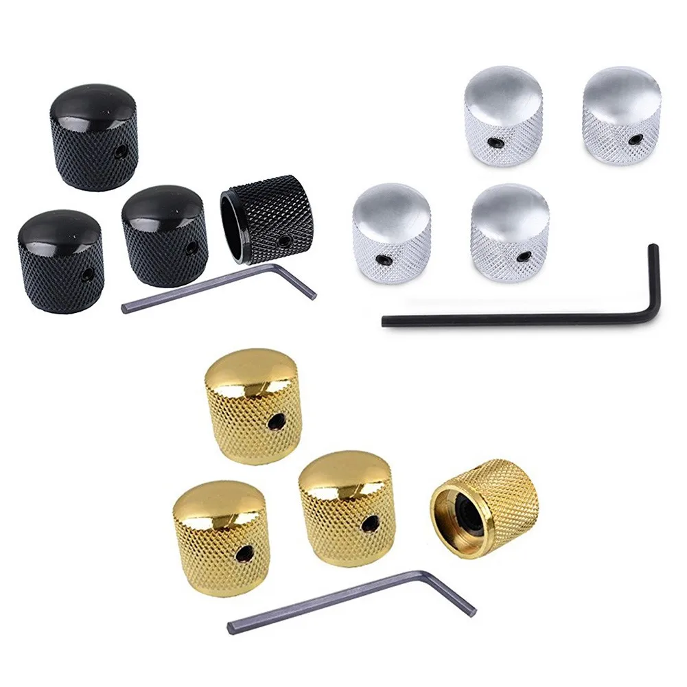 4 X Black Barrel Knob For Bass/Telecaster Electric Guitars Domed Knurled Volume Tone Knob Metal Volume Pegs For 6mm Splined
4 X Black Barrel Knob For Bass/Telecaster Electric Guitars Domed Knurled Volume Tone Knob Metal Volume Pegs For 6mm Splined