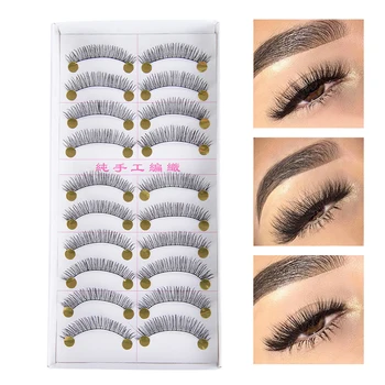 10 Pairs Flase Eyelashes Handmade 3D Fake Eyelashes Reusable Mink Hair Thick Lashes for Natural Look Women Makeup Tools
10 Pairs Flase Eyelashes Handmade 3D Fake Eyelashes Reusable Mink Hair Thick Lashes for Natural Look Women Makeup Tools