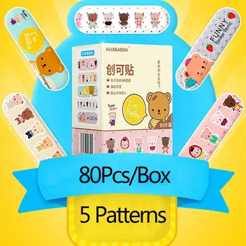 80 pcs patterned bandages for children adhesive plaster bandages for first aid wounds hemostasis tape for children
80 pcs patterned bandages for children adhesive plaster bandages for first aid wounds hemostasis tape for children