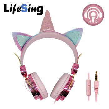 Wired Headphone Cute Unicorn With Microphone Girls Children Kids Music Stereo Earphone PC Phone Headset Daugther Child kid Gift
Wired Headphone Cute Unicorn With Microphone Girls Children Kids Music Stereo Earphone PC Phone Headset Daugther Child kid Gift