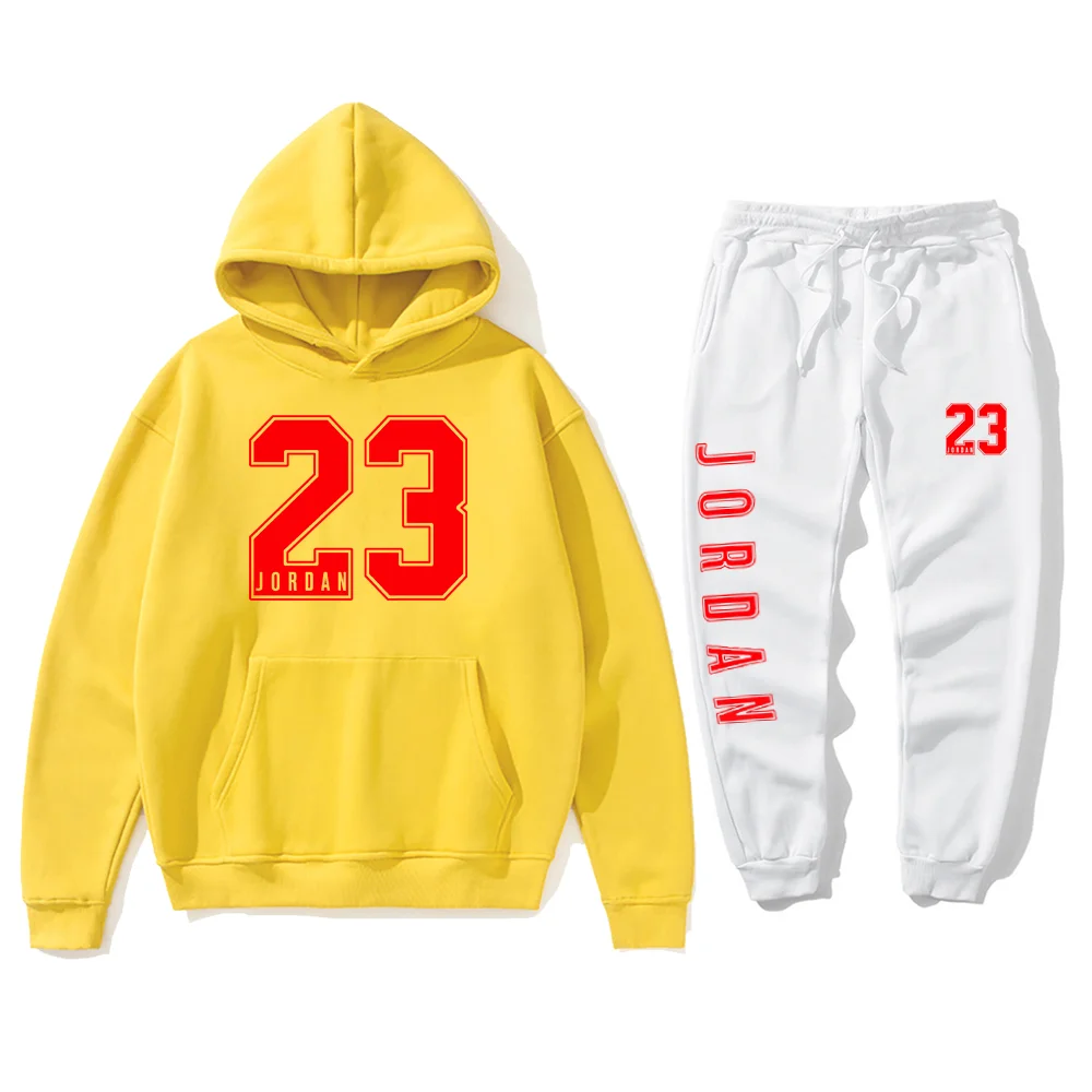 New Men Hoodies Suit Jordan 23 Tracksuit Sweatshirt Suit Fleece Hoodie+Sweat pants Jogging Homme Pullover 3XL Sporting Suit Male
New Men Hoodies Suit Jordan 23 Tracksuit Sweatshirt Suit Fleece Hoodie+Sweat pants Jogging Homme Pullover 3XL Sporting Suit Male